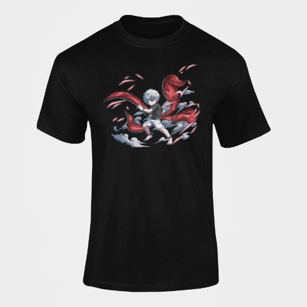 T-Shirt Ken Kaneki Tokyo Ghoul noir