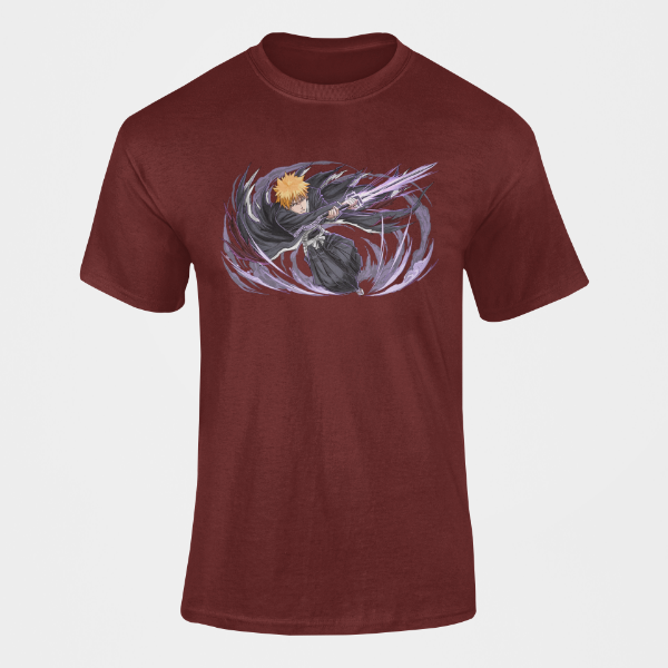 T-Shirt Ichigo Bankai Manga Bleach bordeaux
