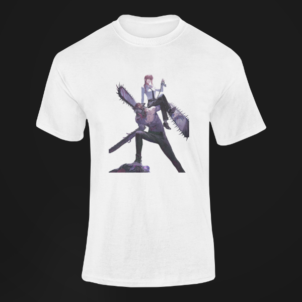 T-shirt Makima Chainsaw Man blanc