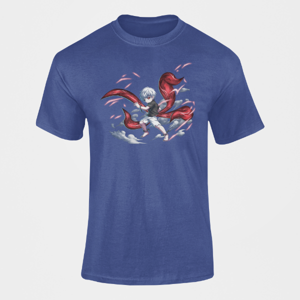 T-Shirt Ken Kaneki Tokyo Ghoul bleu