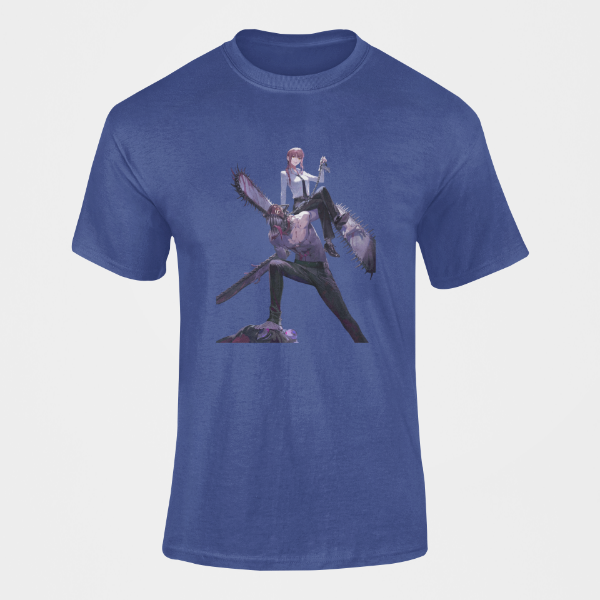 T-shirt Makima Chainsaw Man bleu