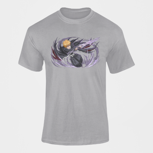 T-Shirt Ichigo Bankai Manga Bleach gris