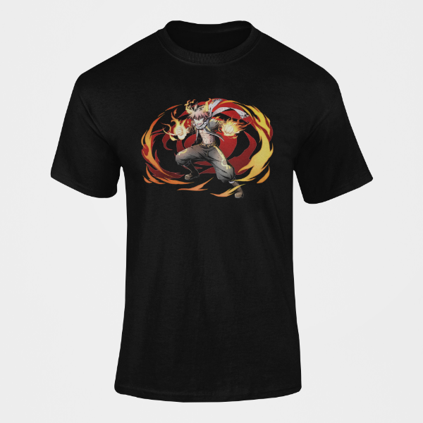 T-Shirt Natsu Manga Fairy Tail  noir