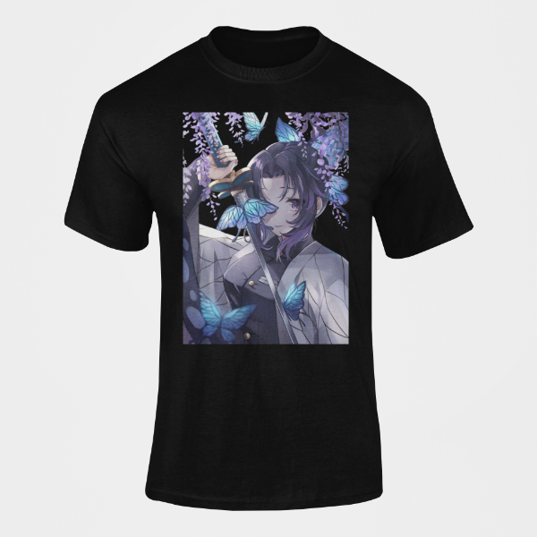 T-Shirt Shinobu Manga Demon Slayer noir