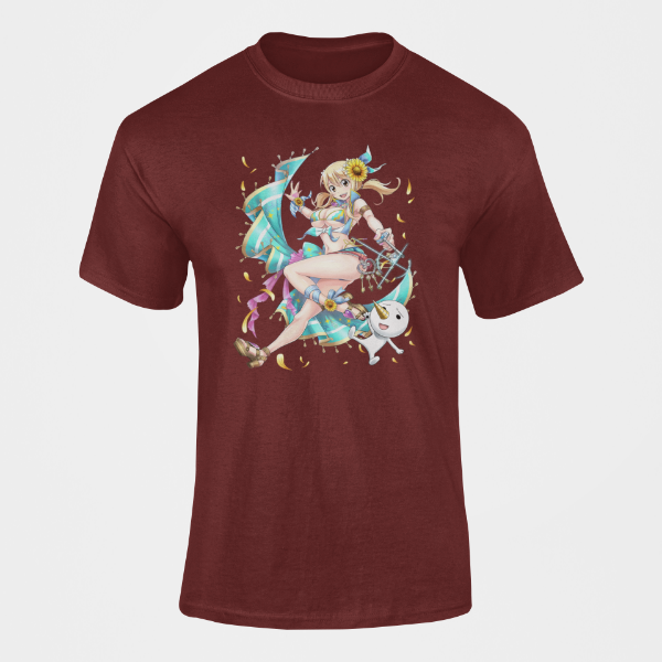 T-Shirt Lucy Fairy Tail bordeaux