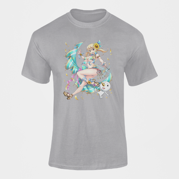 T-Shirt Lucy Fairy Tail gris