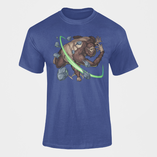 T-shirt Titan Bestial Baseball Attaque des Titans bleu