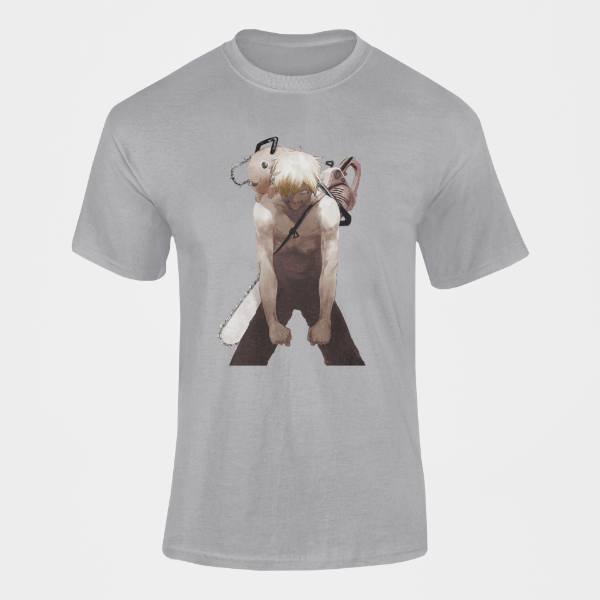 T-shirt Chainsaw Man gris