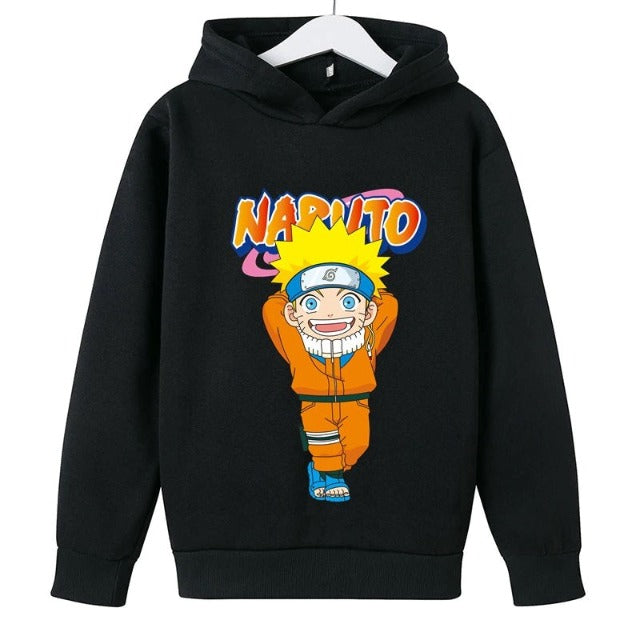 Sweat Enfant Logo Naruto noir