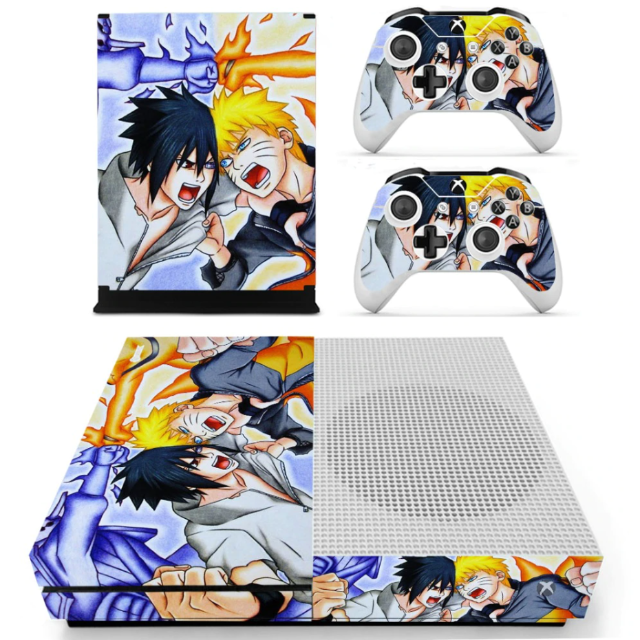 XboX One Adesivo Sasuke vs Naruto Adesivo per console e controller Manga Naruto