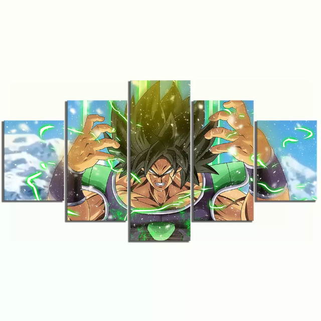 Tableau Broly Dragon Ball Super Cadre Toile