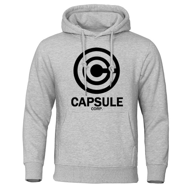 Sweat A Capuche Manga Dragon Ball Capsule Corp gris