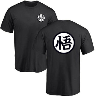 Camiseta Goku (6 colores) Estampada para Adultos Hombre Mujer Manga Corta Dragon Ball Z  - Negro / S