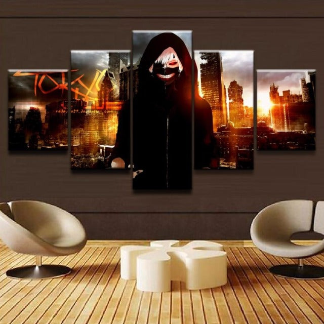Tableau 5 Pièces Tokyo Ghoul