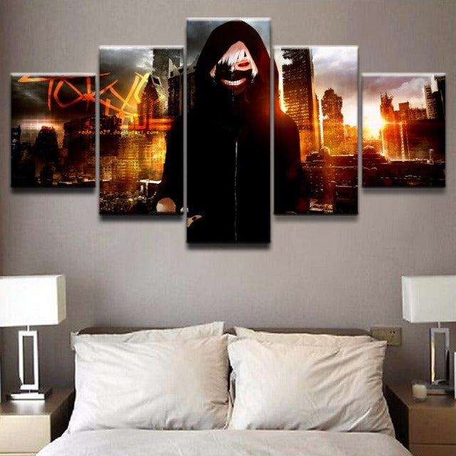 Cornice su tela Tokyo Ghoul da 5 pezzi