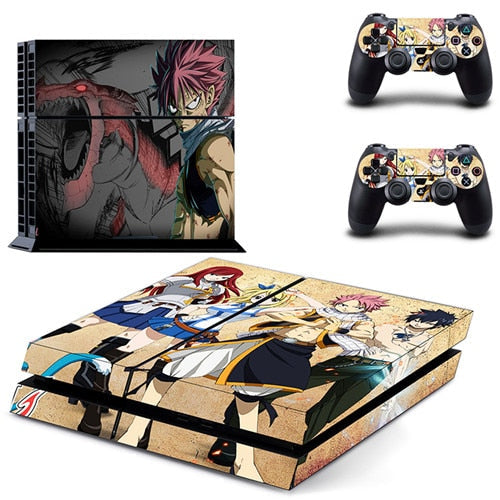 Sticker PS4 Fairy Tail Autocollant Console & Manette