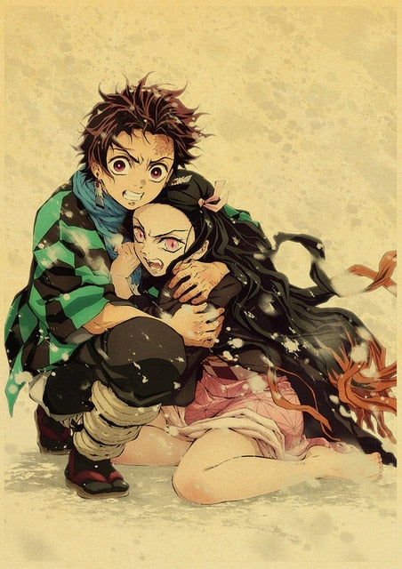 Poster Demon Slayer Tanjiro & Nezuko