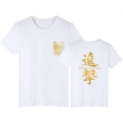 tshirt Attack on Titan blanc