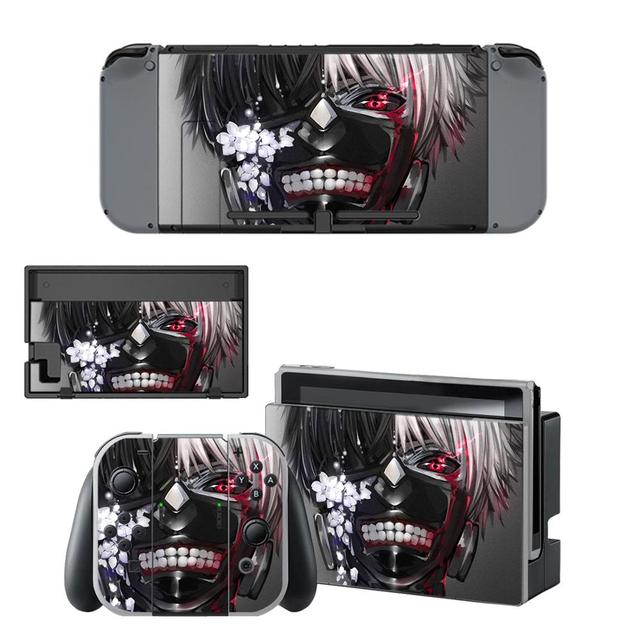 Sticker Nintendo Switch Masque Tokyo Ghoul Autocollant Console &amp; Manette