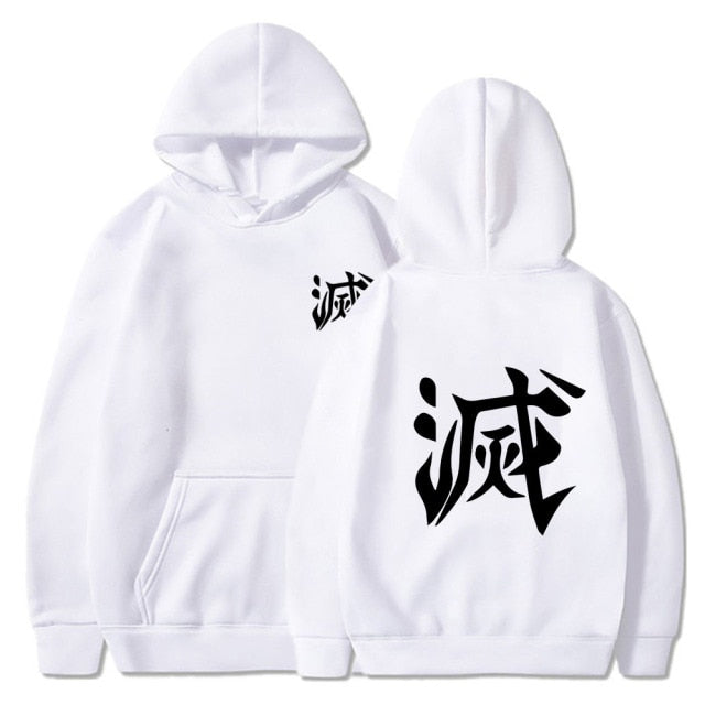 Sweat A Capuche Manga Demon Slayer Destroy Adulte Homme Femme Longues Manches