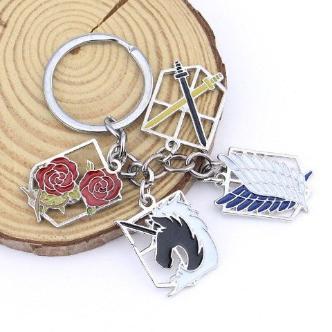 Porte-Clés Blasons Attaque de Titans