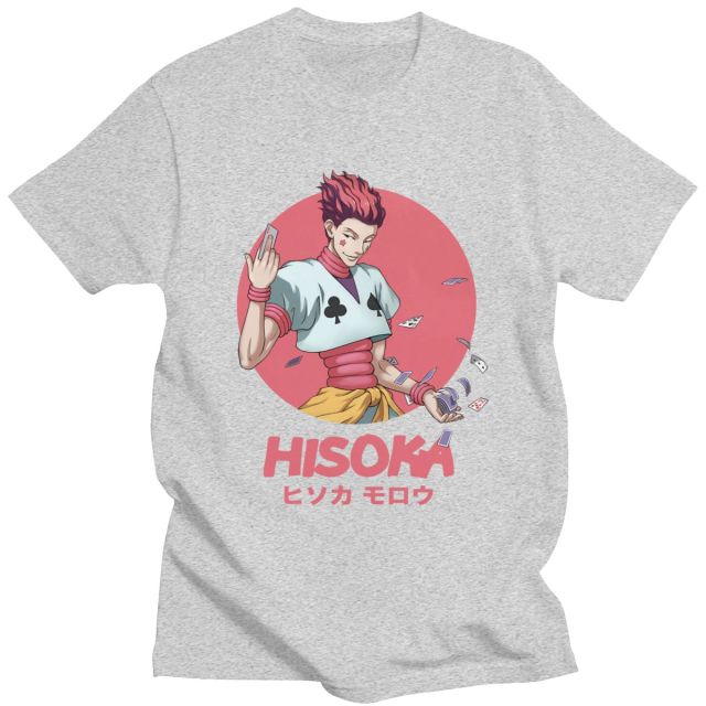 T-shirt Hisoka Manga Hunter x Hunter Floqué Adulte Homme Femme Courtes Manches