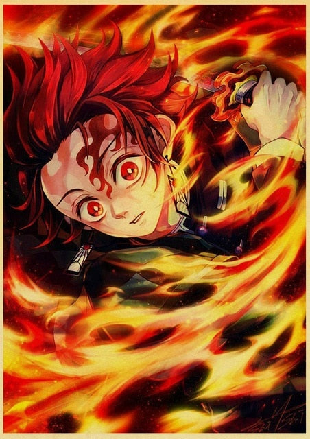 Poster Demon Slayer Tanjiro Souffle
