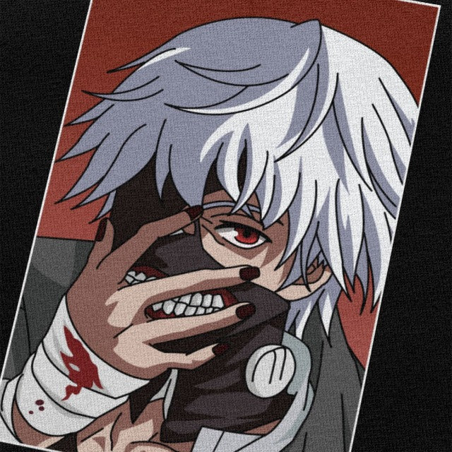 Tokyo Ghoul Manga T-Shirt beflockt Erwachsene Männer Frauen kurze Ärmel