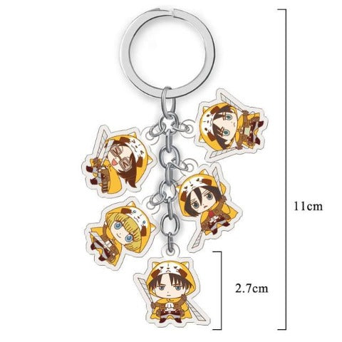 Porte-Clés Cartoon Attaque des Titans