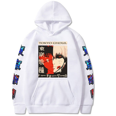 Hoodie A Capuche Manga Tokyo Ghoul Adulte Homme Femme Longues Manches