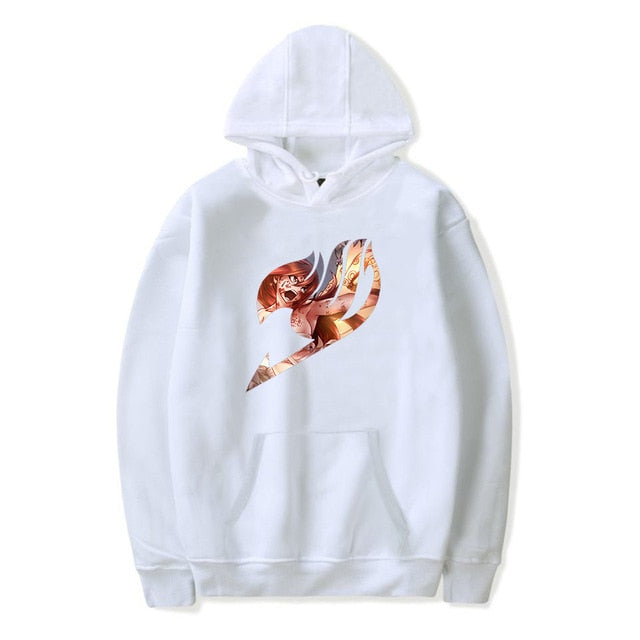 Pull A Capuche Erza Manga Fairy Tail blanc