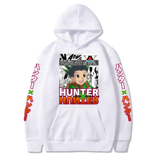 Sweat A Capuche Gon Manga Hunter x Hunter blanc