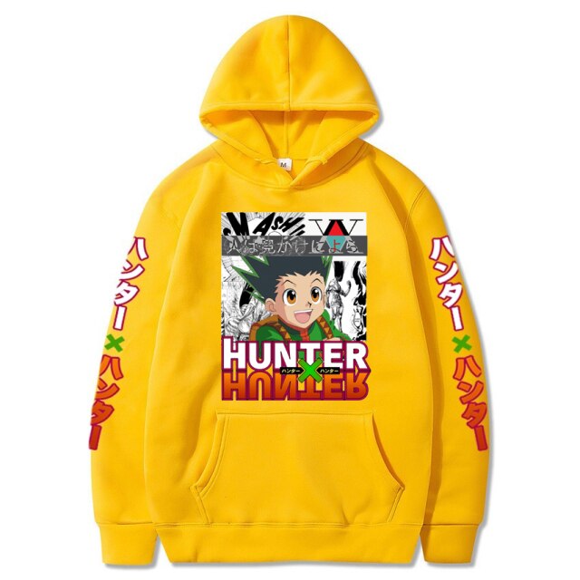 Sweat A Capuche Gon Manga Hunter x Hunter jaune