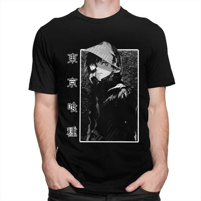 Tee-Shirt Manga Tokyo Ghoul Floqué Adulte Homme Femme Courtes Manches