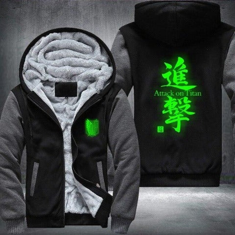 Veste Attack on Titan Fluo Vert
