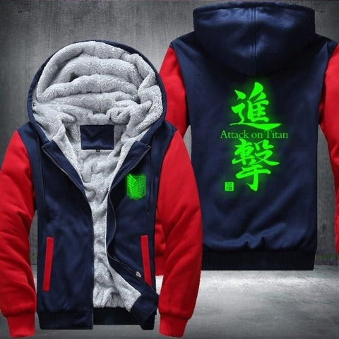 polaire Attack on Titan Fluo Vert