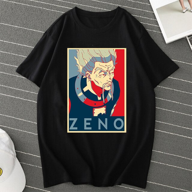T-shirt Zeno Zoldyck Manga HxH Floqué Adulte Homme Femme Courtes Manches