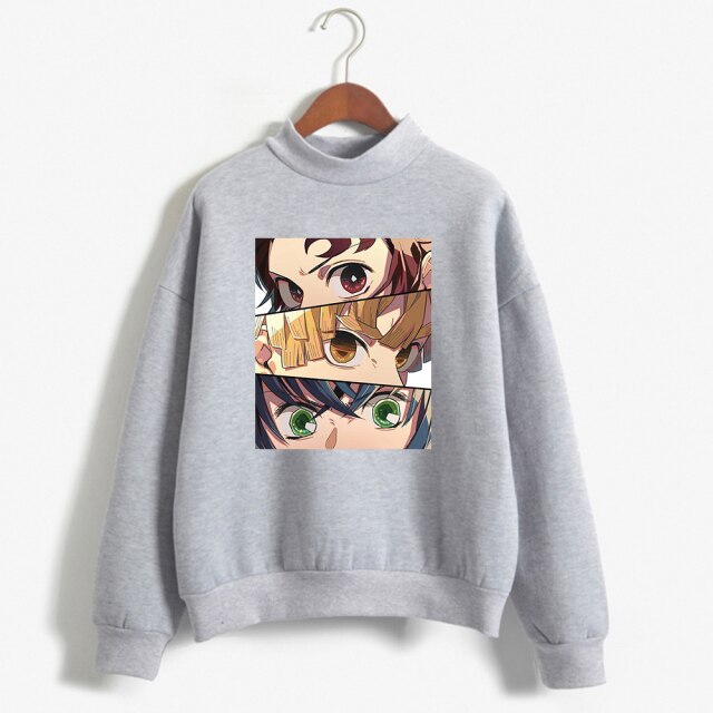 Pull Manga Demon Slayer Adulte Homme Femme Longues Manches
