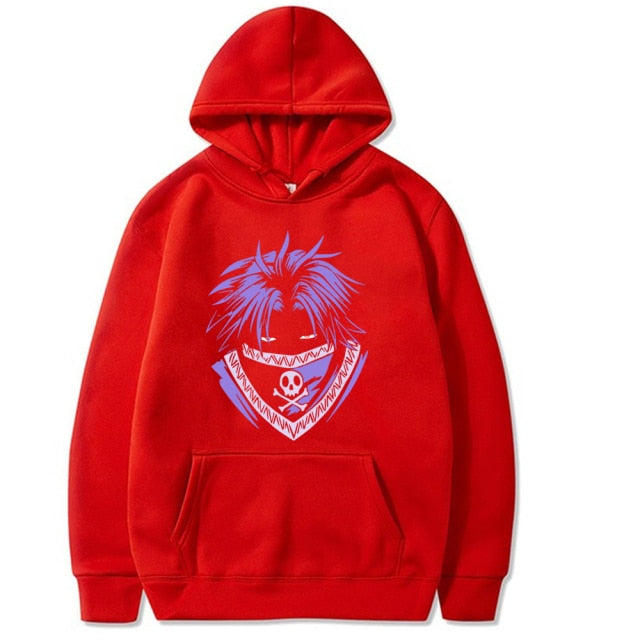 Sweatshirt A Capuche Feitan Manga Hunter x Hunter rouge