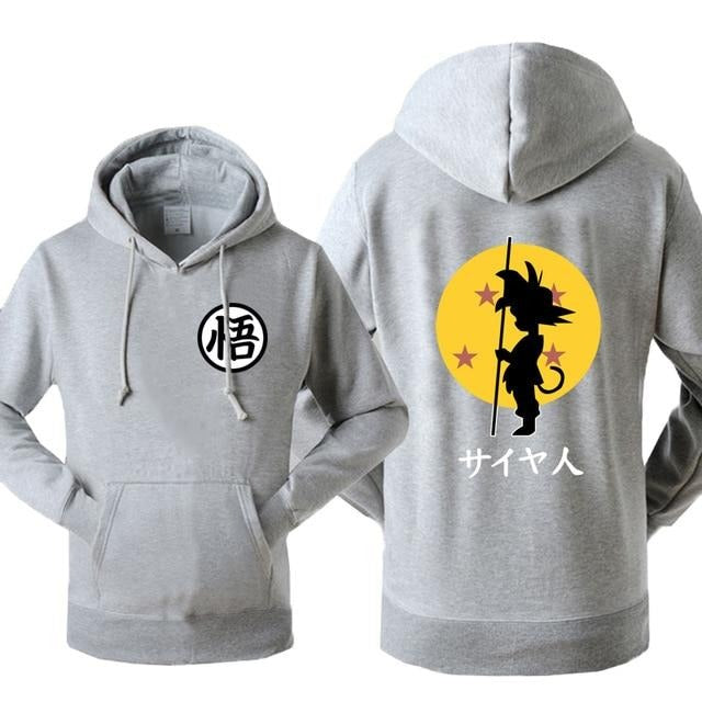 Sweat Dragon Ball Homme gris