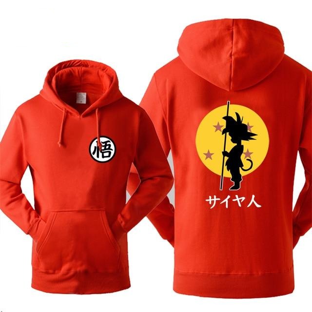 Sweat Dragon Ball Homme rouge