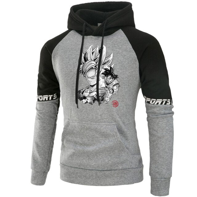 Sweat Sangoku Super Saiyan gris noir