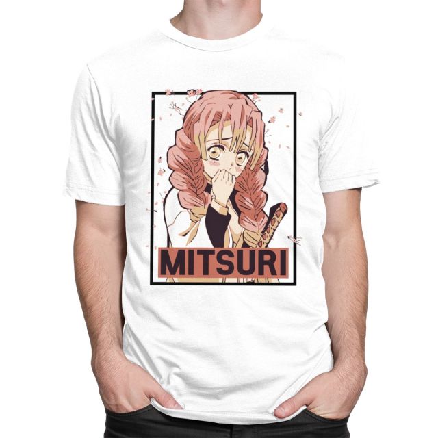 T-Shirt Manga Demon Slayer Mitsuri (6 Coloris) Floqué Adulte Homme Femme Courtes Manches