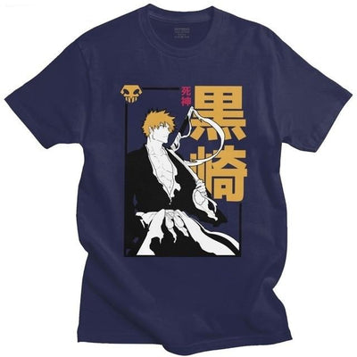 T-Shirt Ichigo Kurosaki Bleach bleu