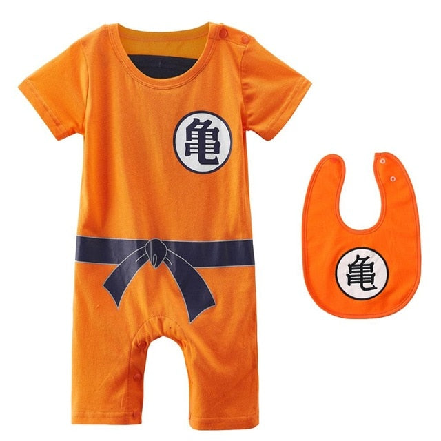 Pyjama Bébé DBZ avec Bavoir