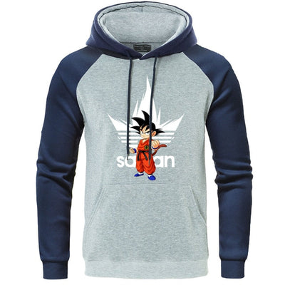 Sweat A Capuche Adidas Manga Dragon Ball Z Adulte Homme Femme Longues Manches
