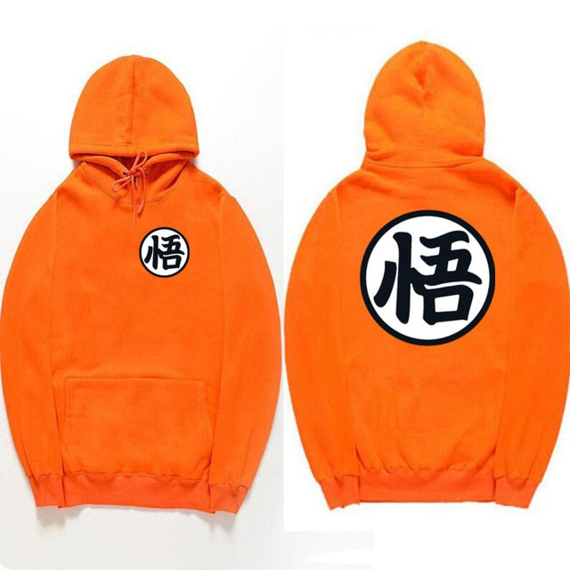 Sweat A Capuche Manga DBZ orange