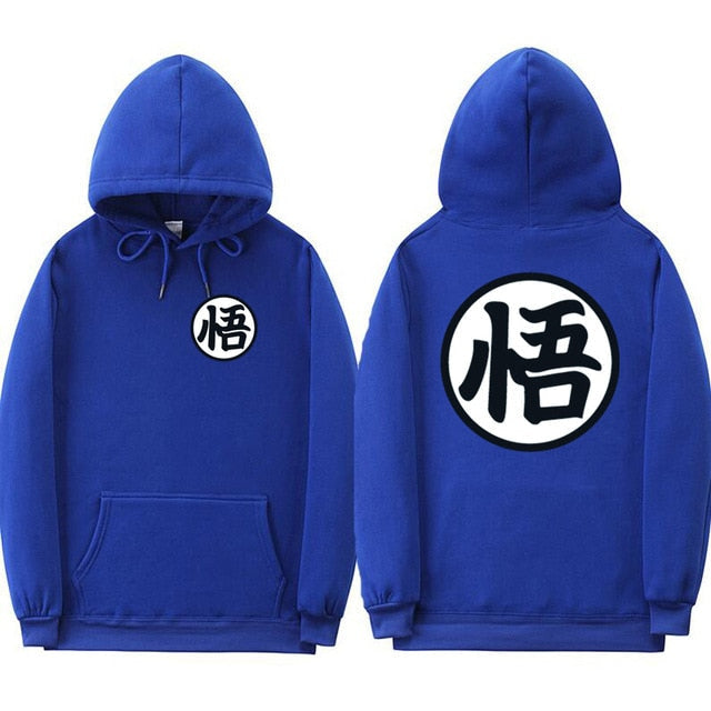 Sweat A Capuche Manga DBZ bleu