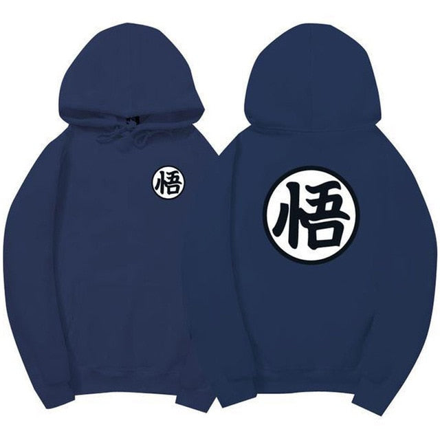 Sweat A Capuche Manga DBZ bleu foncé