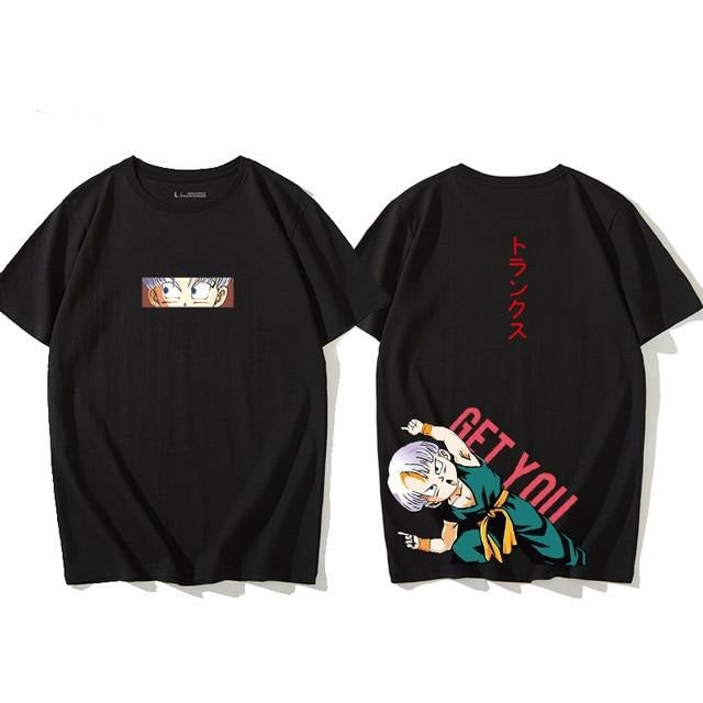 Son Goku Camiseta flocada de gran tamaño Adulto Hombres Mujeres Manga corta Manga Dragon Ball Z